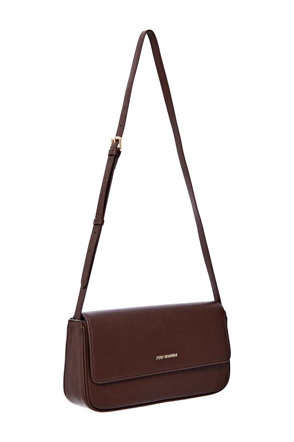 Сумка-клатч на ремне; цвет: Шоколад