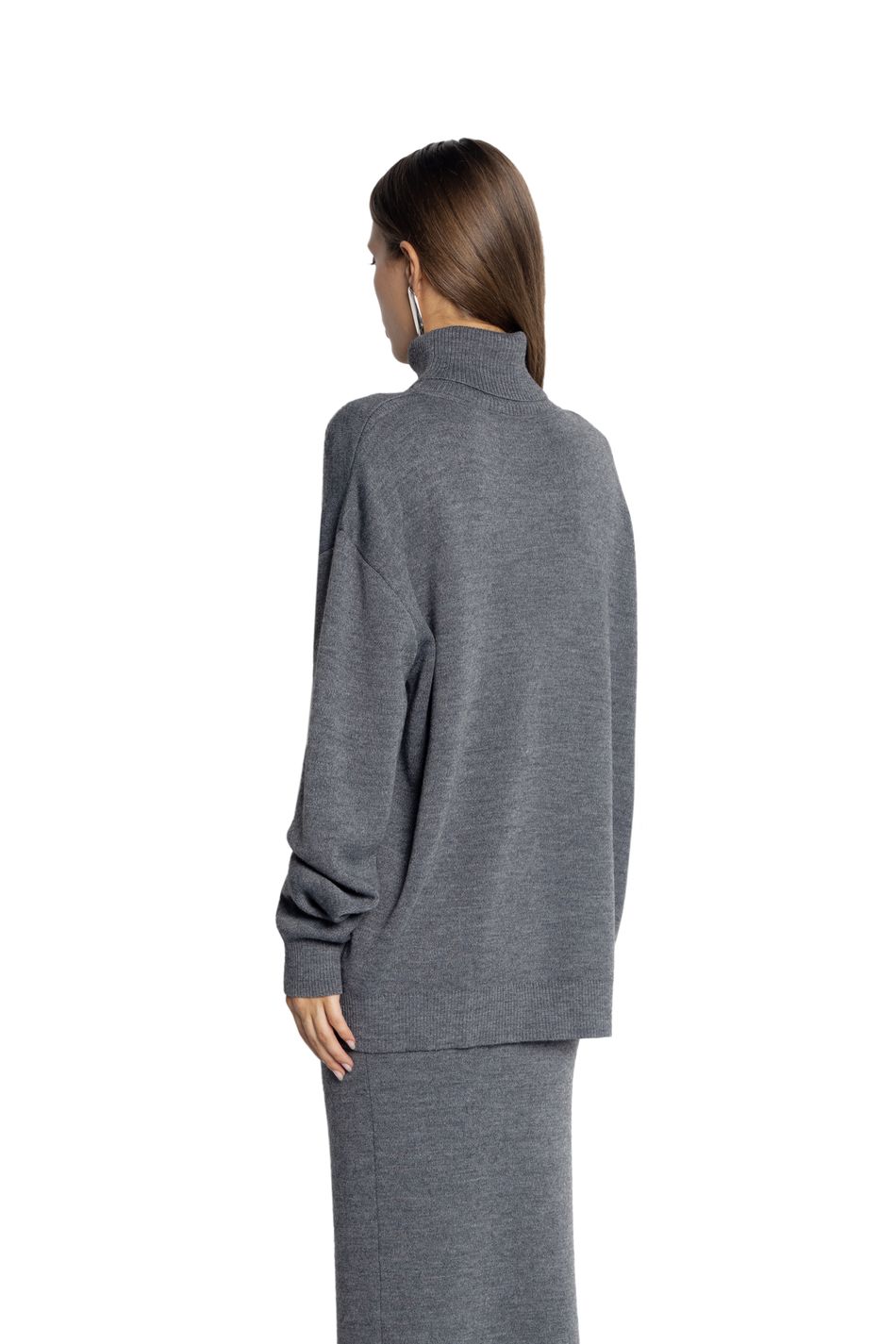 Свитер oversize; цвет: Серый